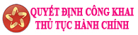 Quyết định Công khai TTHC