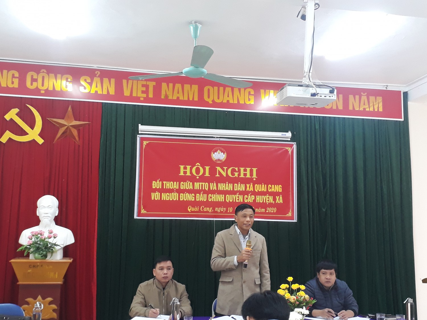 Hội nghị đối thoại giữa MTTQ và Nhân dân với người đứng đầu chính quyền cấp huyện, xã năm 2020