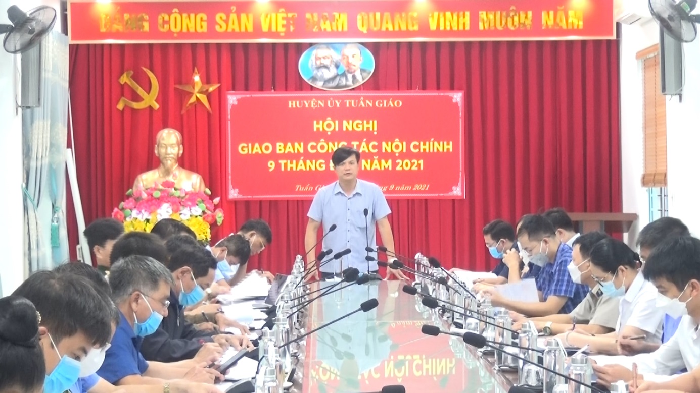 Hội nghị giao ban công tác Nội chính 9 tháng đầu năm 2021