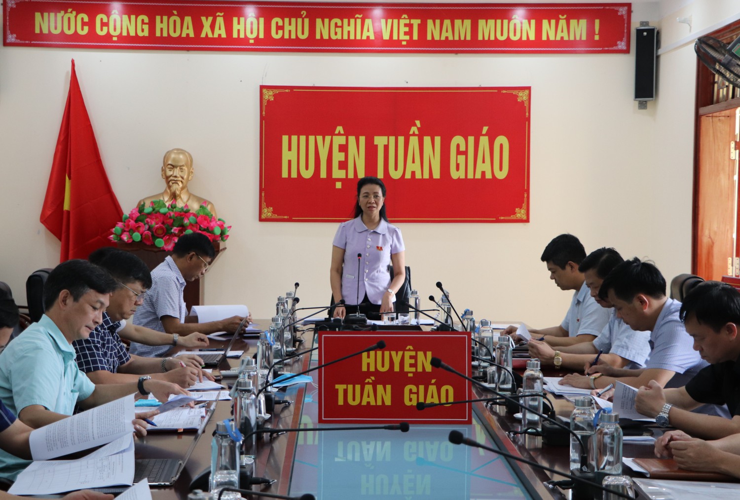 Giám sát chuyên đề về đầu tư công tại huyện Tuần Giáo