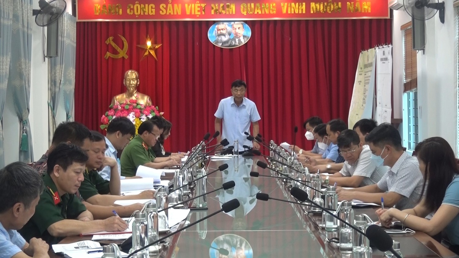  Họp ban tổ chức cơ quan Ban tổ chức diễn tập ứng phó bão lụt và tìm kiếm cứu nạn năm 2022.