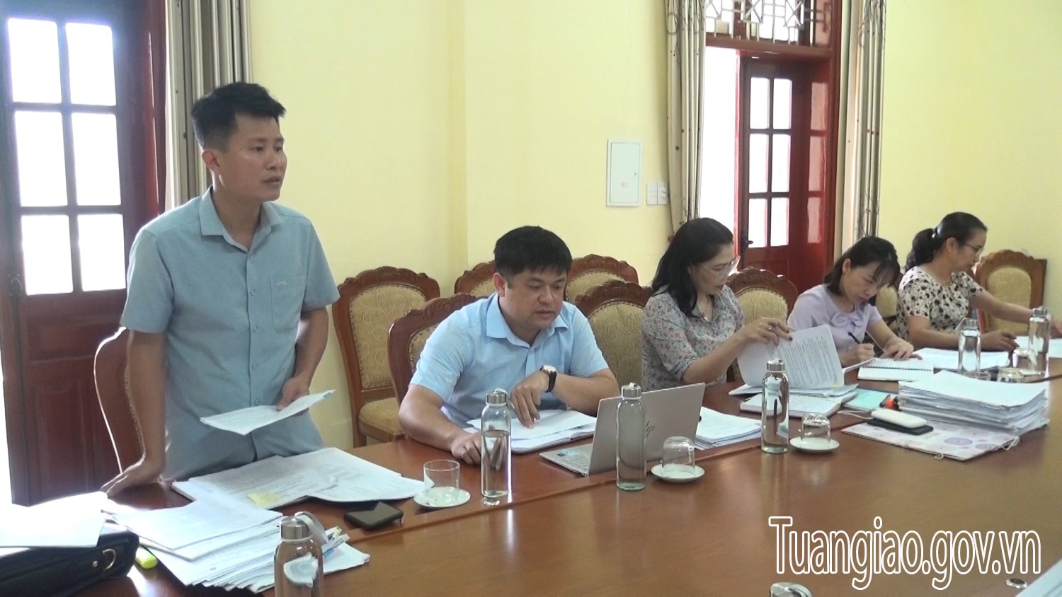 UBND huyện làm việc với Đoàn giám sát chuyên đề HĐND huyện Tuần Giáo