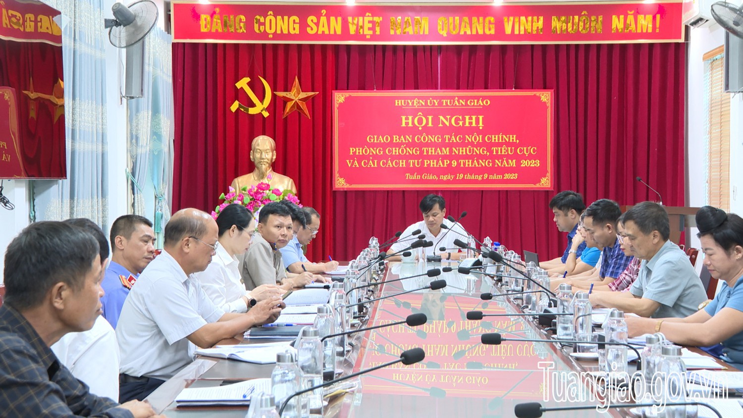 Hội nghị giao ban công tác nội chính, phòng chống tham nhũng, tiêu cực và cải cách tư pháp 9 tháng năm 2023