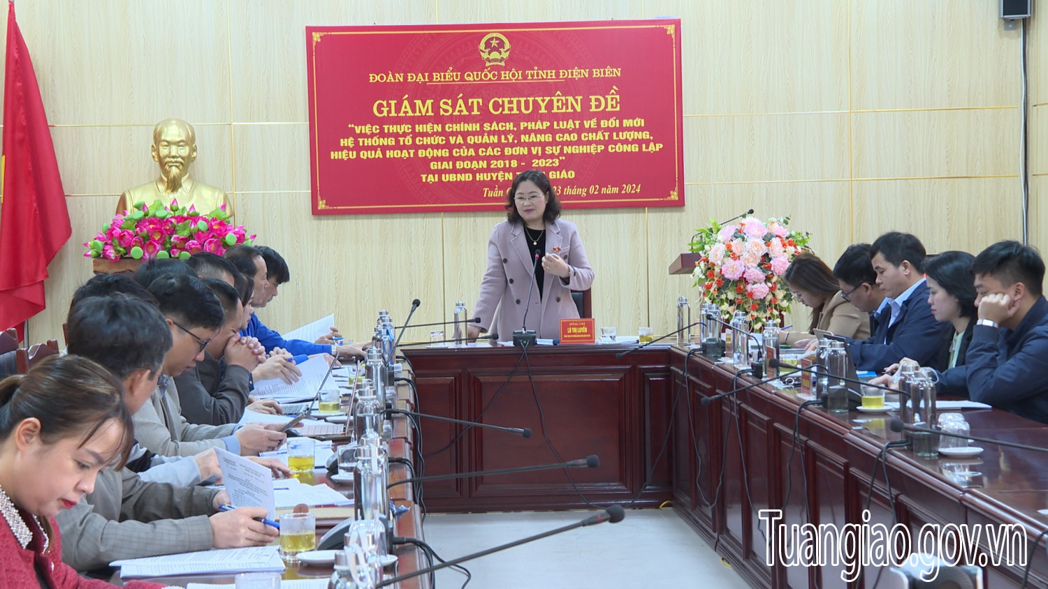 Đoàn ĐBQH tỉnh giám sát chuyên đề tại huyện Tuần Giáo